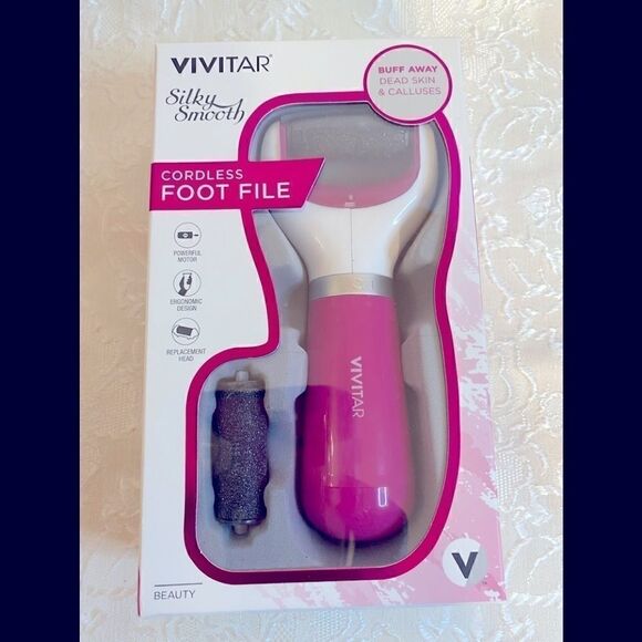 🛍Vivitar  Cordless Foot File, Buffer Head - Picture 1 of 6